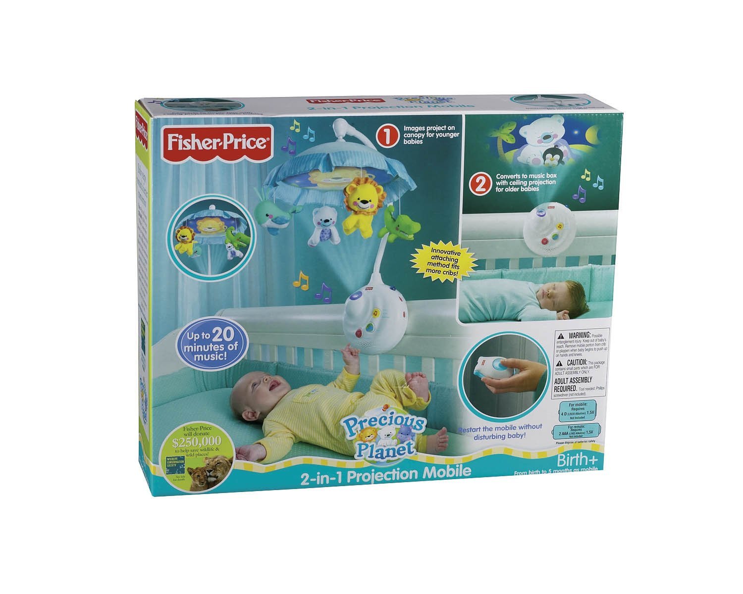Fisher-Price Precious Planet 2-in-1 Projection Mobile