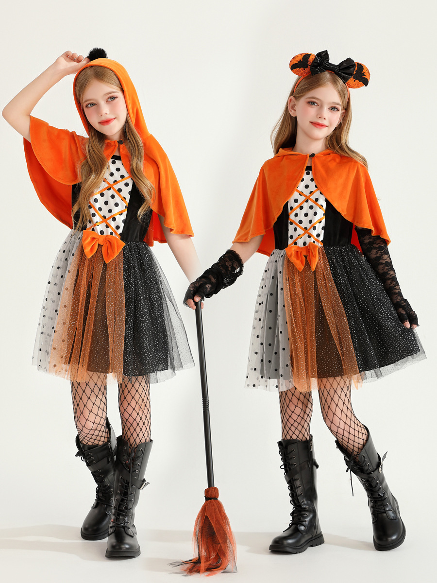 ชุดฮาโลวีนเด็กผู้หญิง haloween แฟนซีชุดกระโปรง