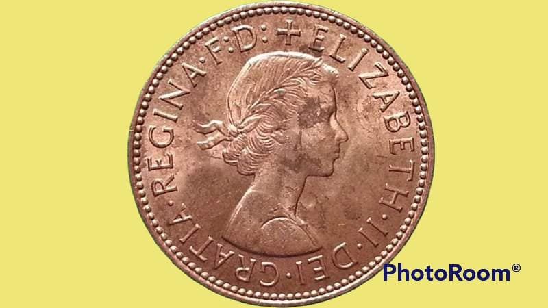 เหรียญ เงินตรา ประเทศ สหราชอาณาจักรบริเตนใหญ่และไอร์แลนด์เหนือ ½ Penny (Elizabeth II. w/o BRITT OMN) 1967