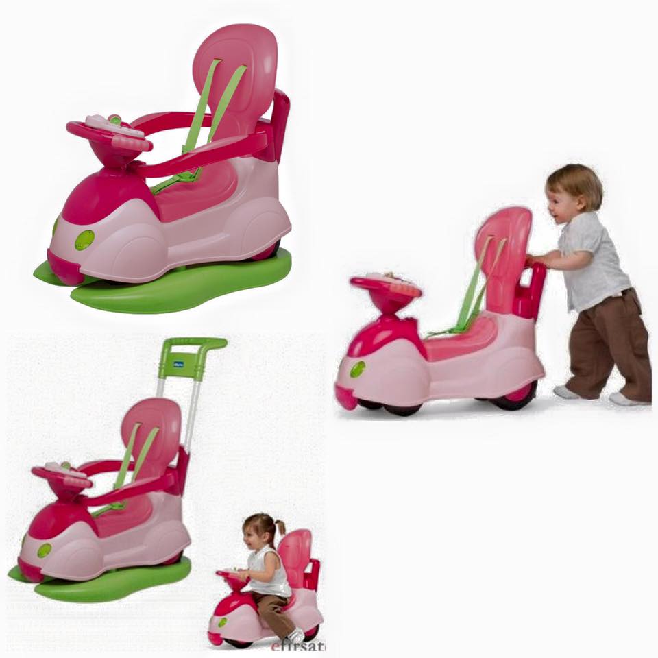 รถเข็นเด็ก CHICCO QUATTRO 4 IN 1 สีชมพู