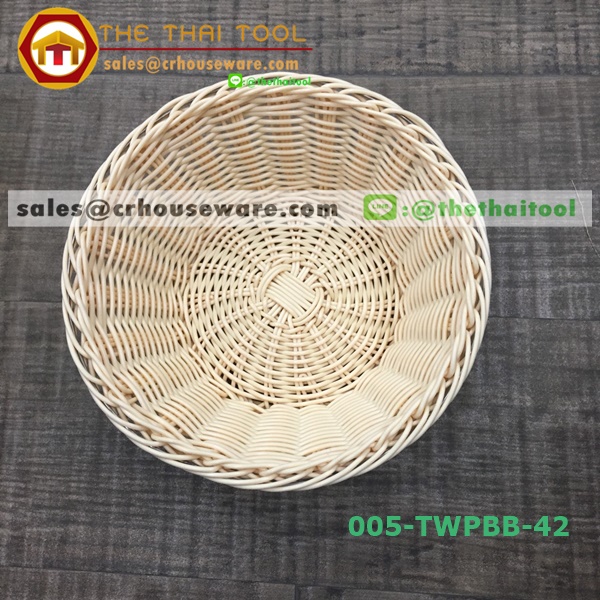 ตะกร้าหวายเทียม แบบกลม 005-TWPBB-42