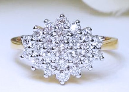 สั่งผลิตเพชรเบลเยี่ยมคัท แหวนแต่งงาน แหวนหมั้น ใส่เที่ยว ออกงาน แหวนทองคำ 18K เพชรแท้ 0.73 กะรัต 4.37 กรัม น้ำ 99 ราคาถูกมาก มีใบรับประกันค่ะ