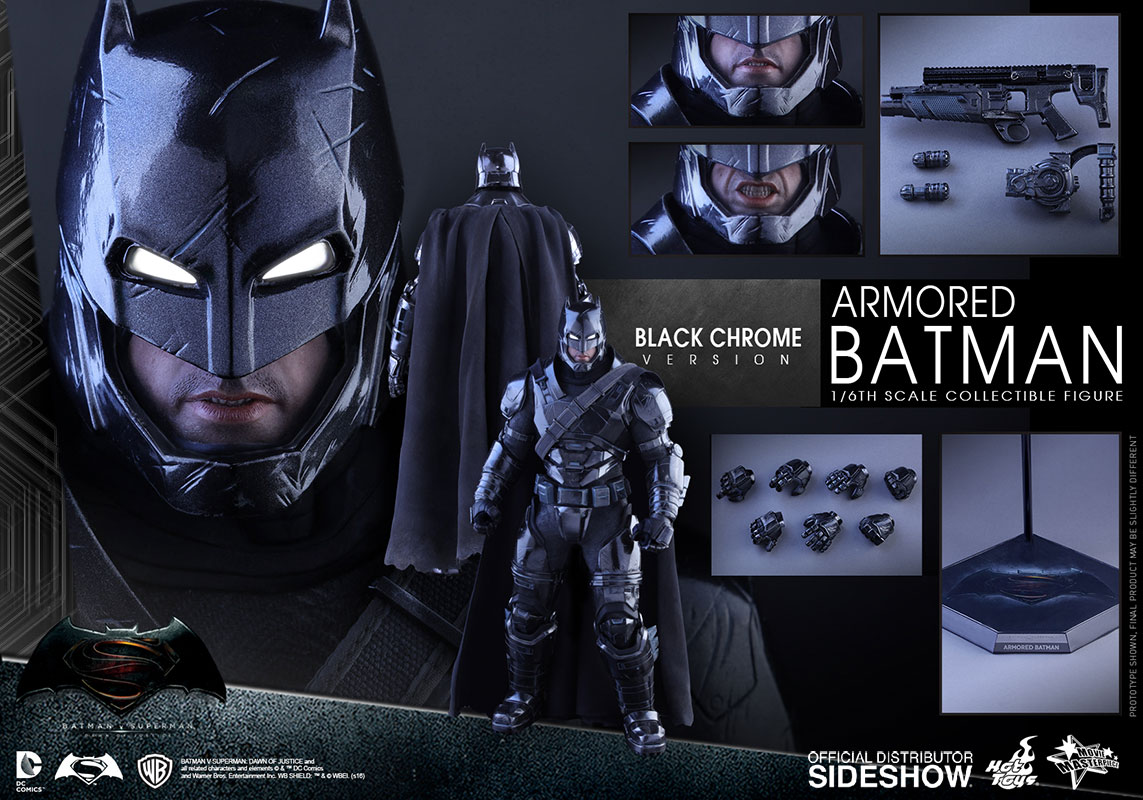 HOTTOYS - Batman v Superman - Armored Batman Black Chrome