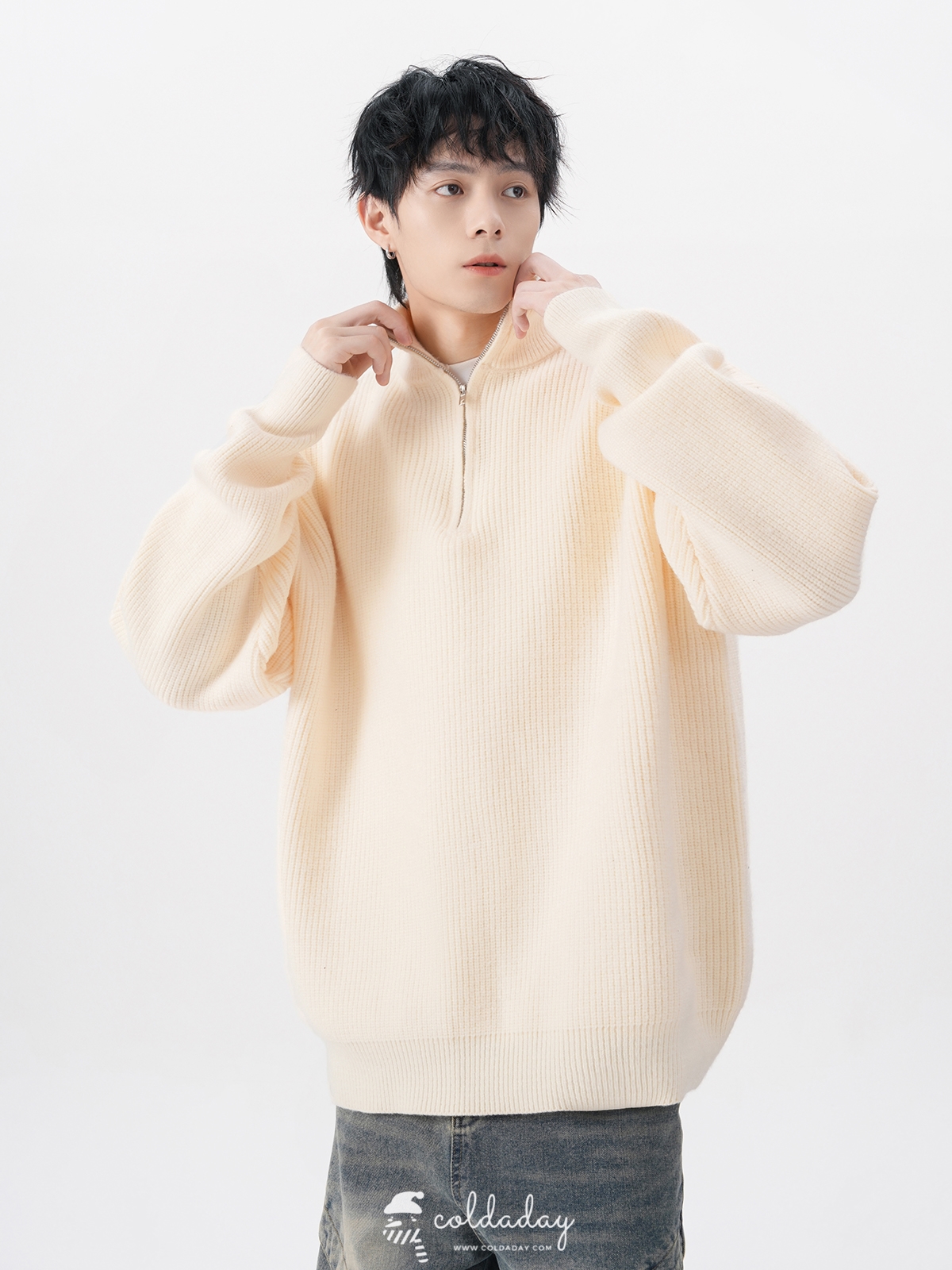 เสื้อสเวตเตอร์โปโล Polo Winter Sweater L-3XL มี 3 สี