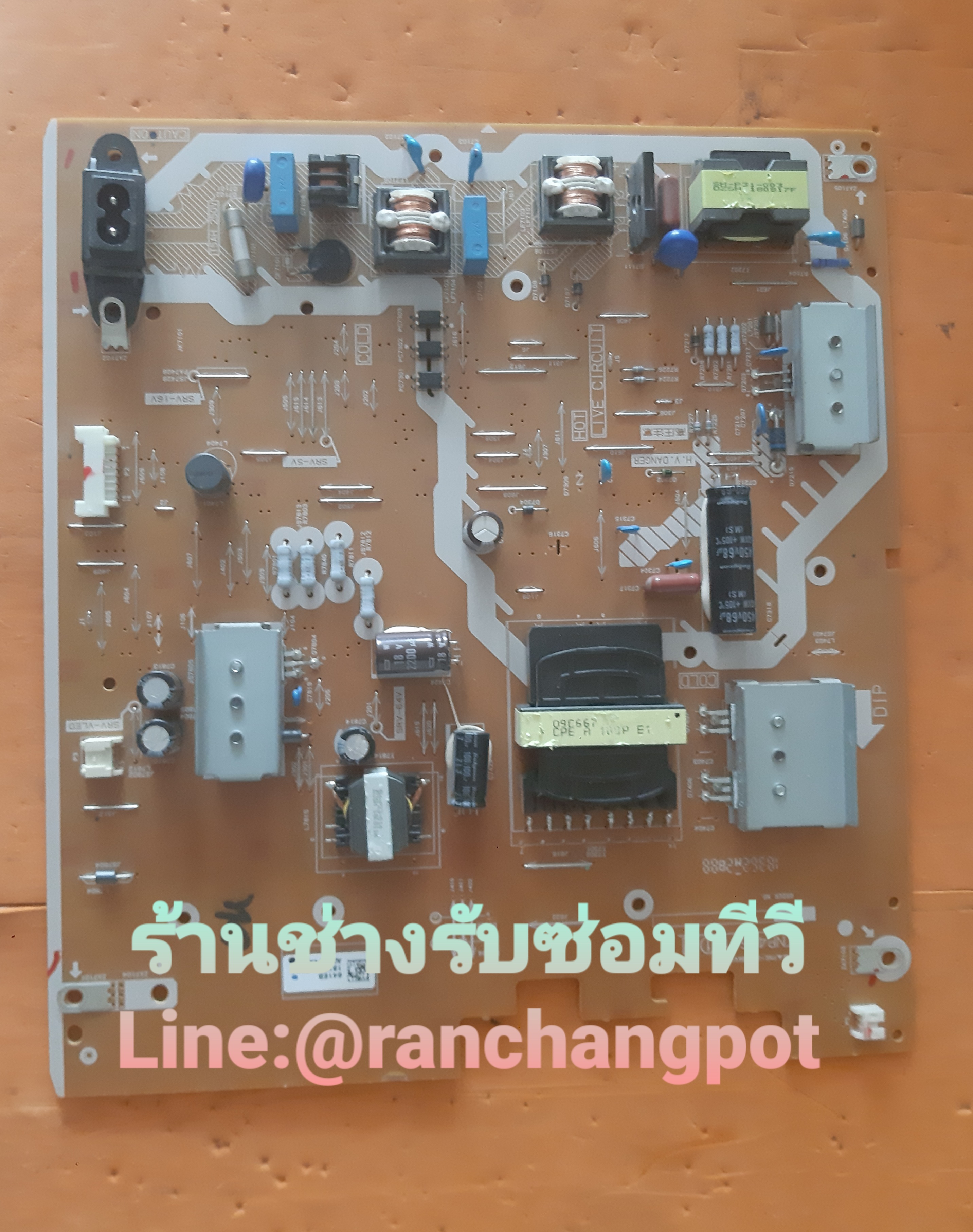 Power Supply TH-43FX500T พาร์ทบอร์ด TNP4G641