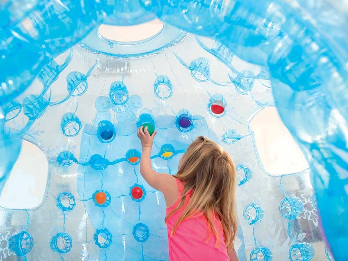 บ้านน้ำแข็งเป่าลมพร้อมลูกบอลสุดน่ารัก Intex Disney Frozen Igloo Playhouse