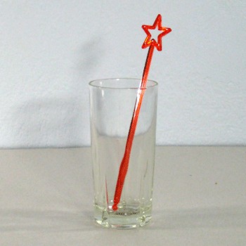 ไม้คนเหล้าสีใส รูปดาว