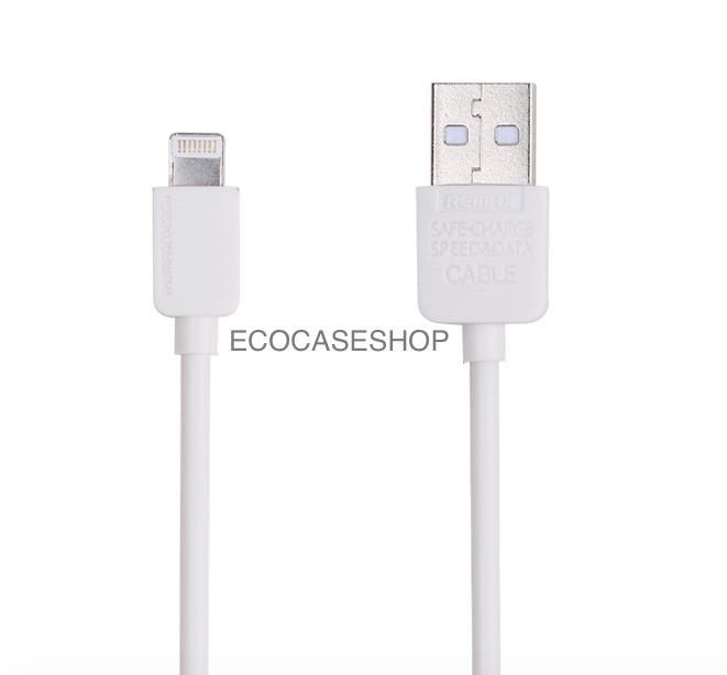 สายชาร์จ iPhone5/6 remax แท้ สายกลม 1เมตร สีขาว