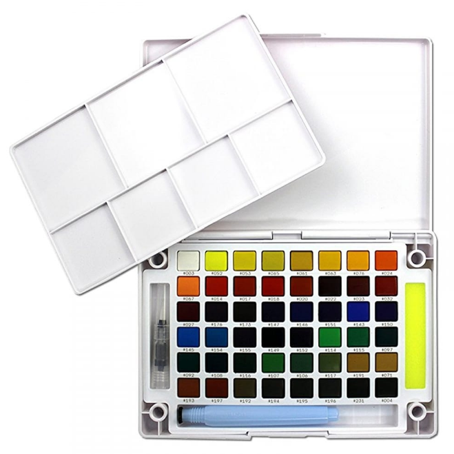 ชุดสีน้ำ Koi 48สี + พู่กันแทงค์