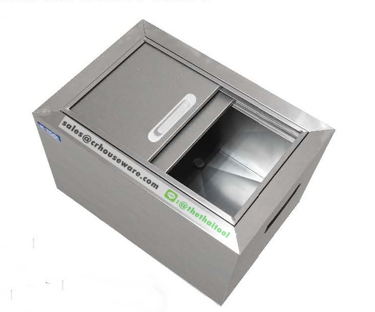 ถังน้ำแข็งสแตนเลส แบบฝาสไลด์ ICE BOX-SLIDE รหัส 002-KT-IBS-061,ถังน้ำแข็งร้านกาแฟเชียงราย