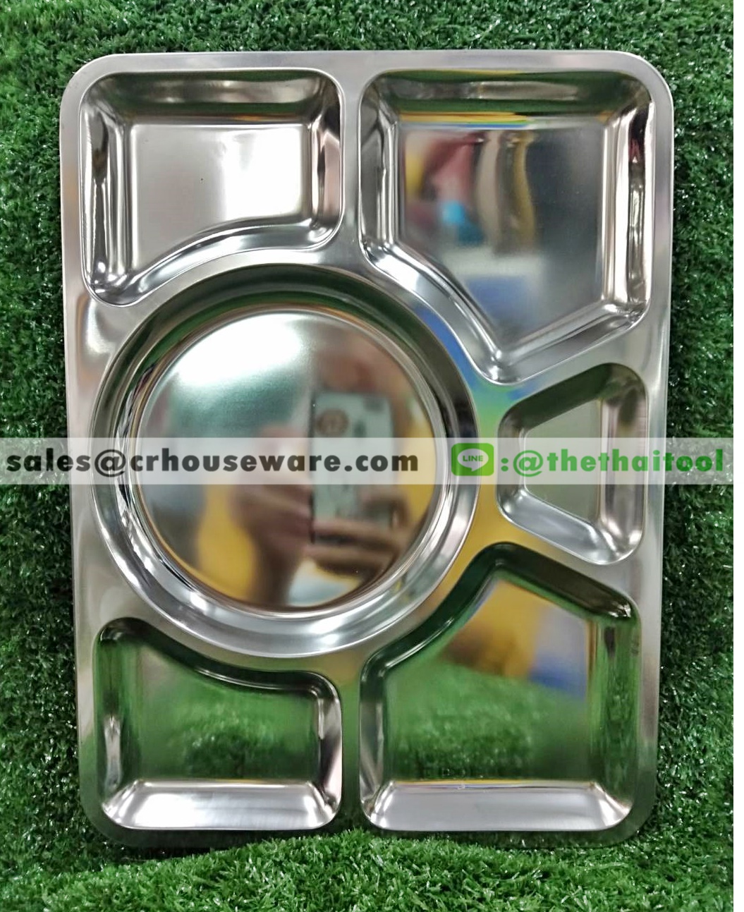 ถาดหลุมเหลี่ยม 6ช่อง รหัสสินค้า STK-3040