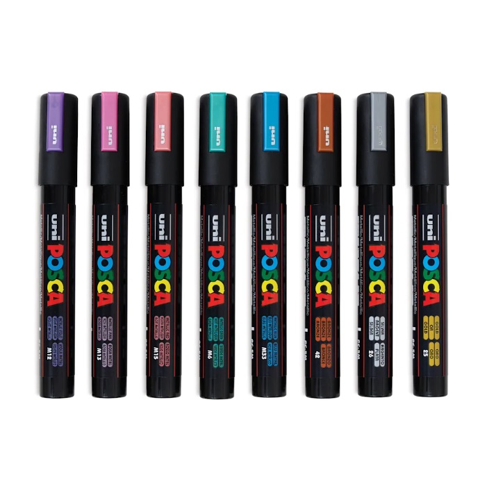 ชุดมาร์คเกอร์ Uni Posca 8 สี