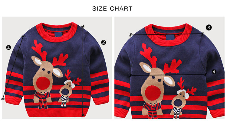 เสื้อกันหนาว ไหมพรม ลายกวาง