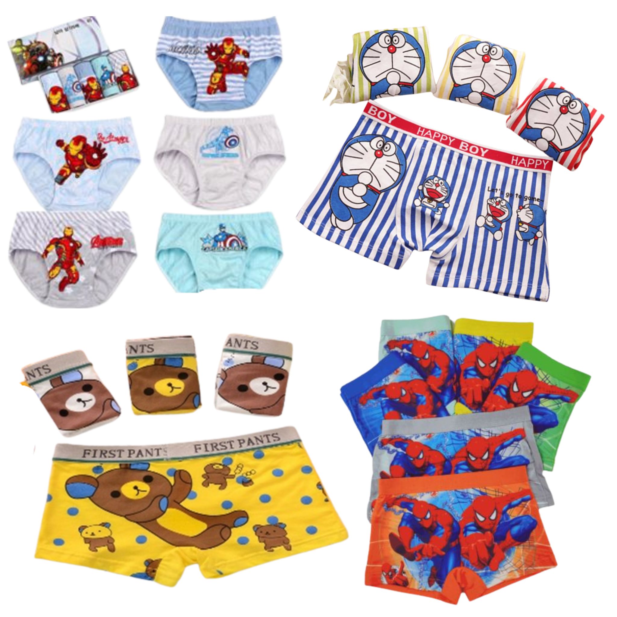 สินค้าพร้อมส่ง กางเกงในเด็กชาย รวมคละลาย