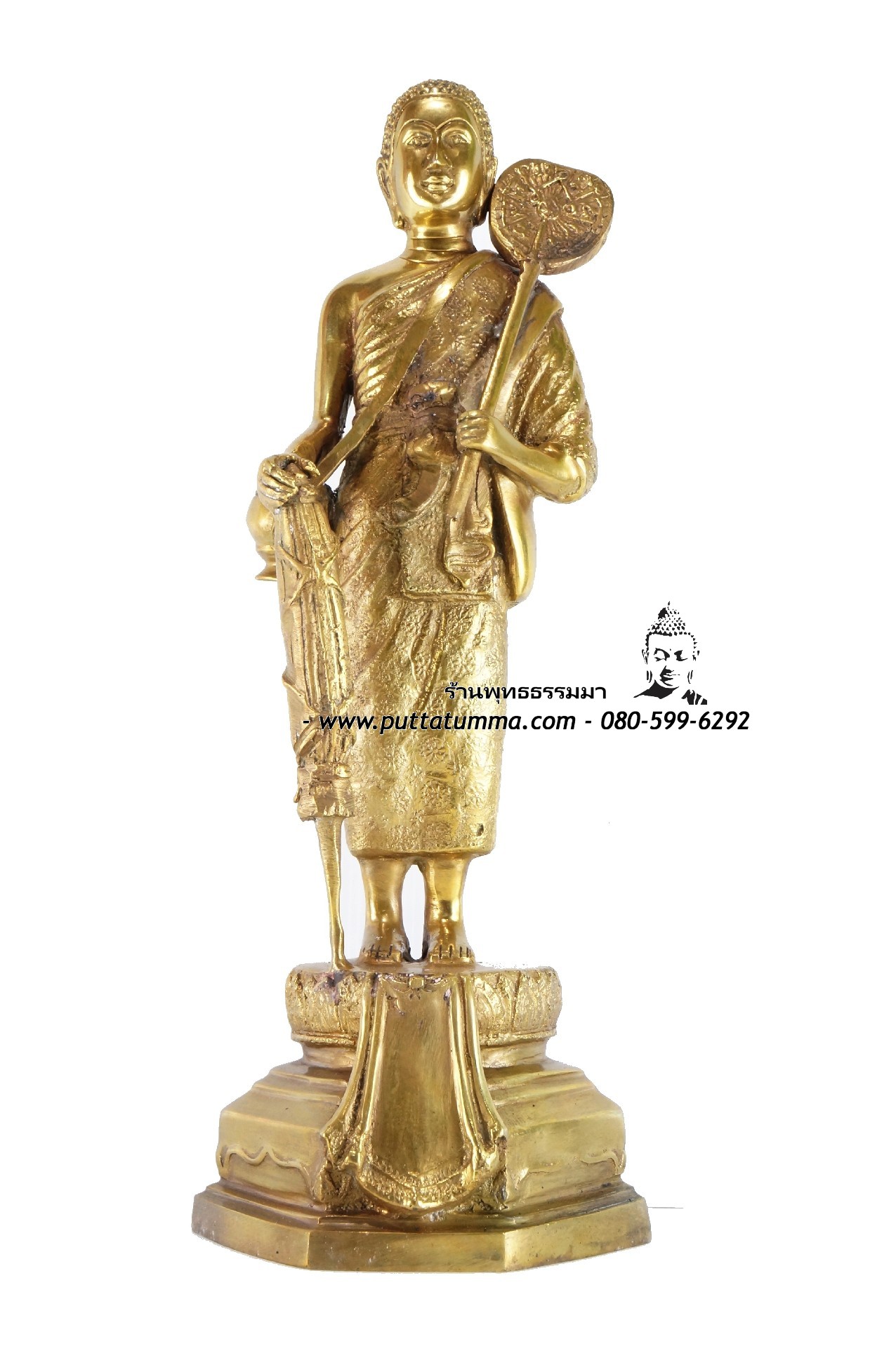 พระสิวลี เนื้อโลหะทองเหลือง 5 นิ้ว
