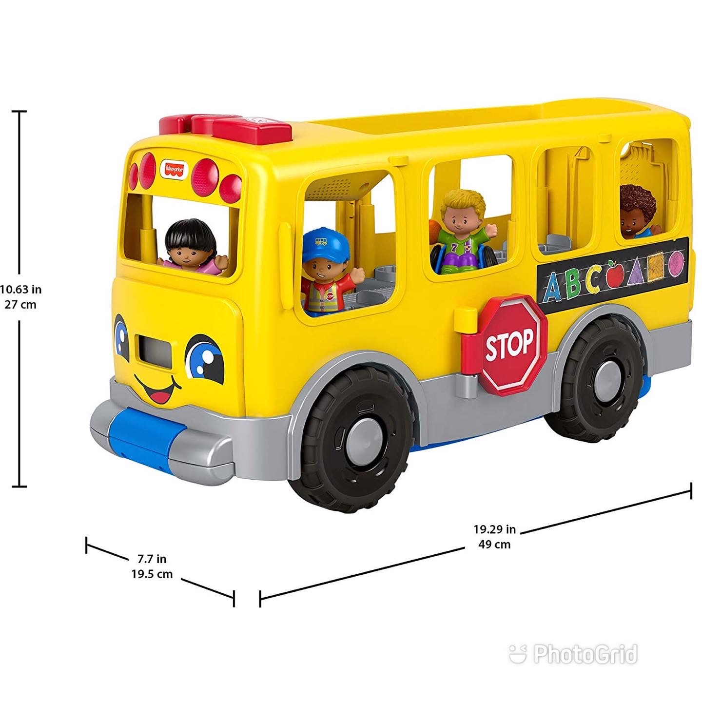 Fisher-Price Little People Big Yellow School Bus, Musical Pull Toy
