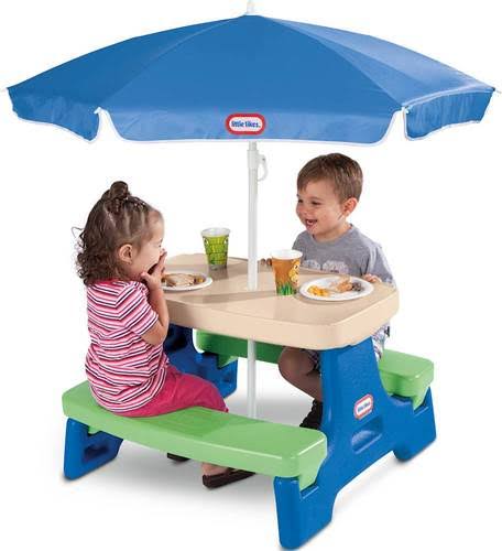 โต๊ะปิคนิค Little Tikes Easy Store Jr.Picnic Play Table with Umbrella