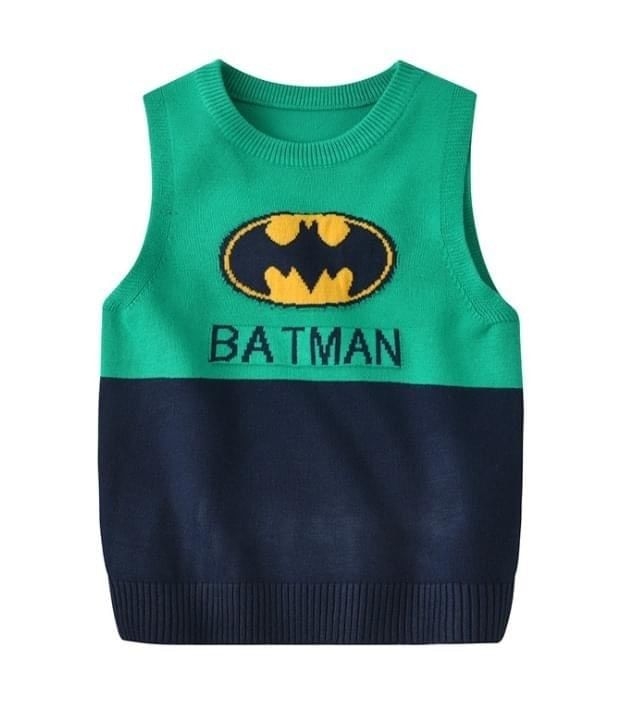 พร้อมส่ง เสื้อกันหนาว : เสื้อกั๊ก เสื้อไหมพรม สีพื้น ปักโลโก้