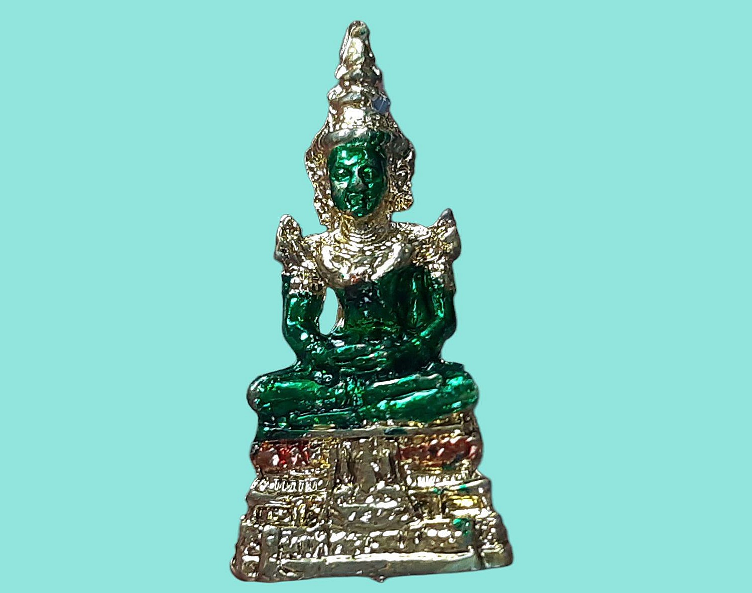 พระพุทธมหามณีรัตนปฏิมากร (พระแก้วมรกต) วัดพระศรีรัตนศาสดาราม (วัดพระแก้ว) กรุงเทพมหานคร ปี 2525 ฉลองรัตนโกสินทร์ 200 พิมพ์