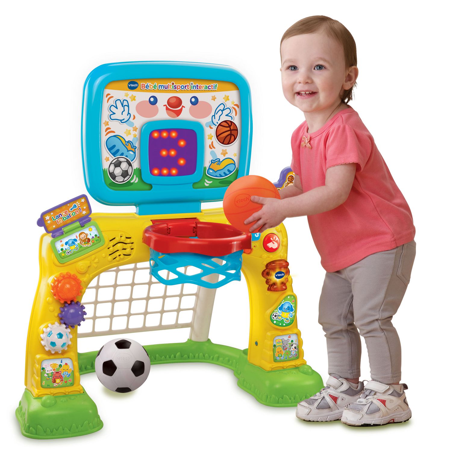 แป้นบาสและประตูบอล VTech Smart Shots Sports Center