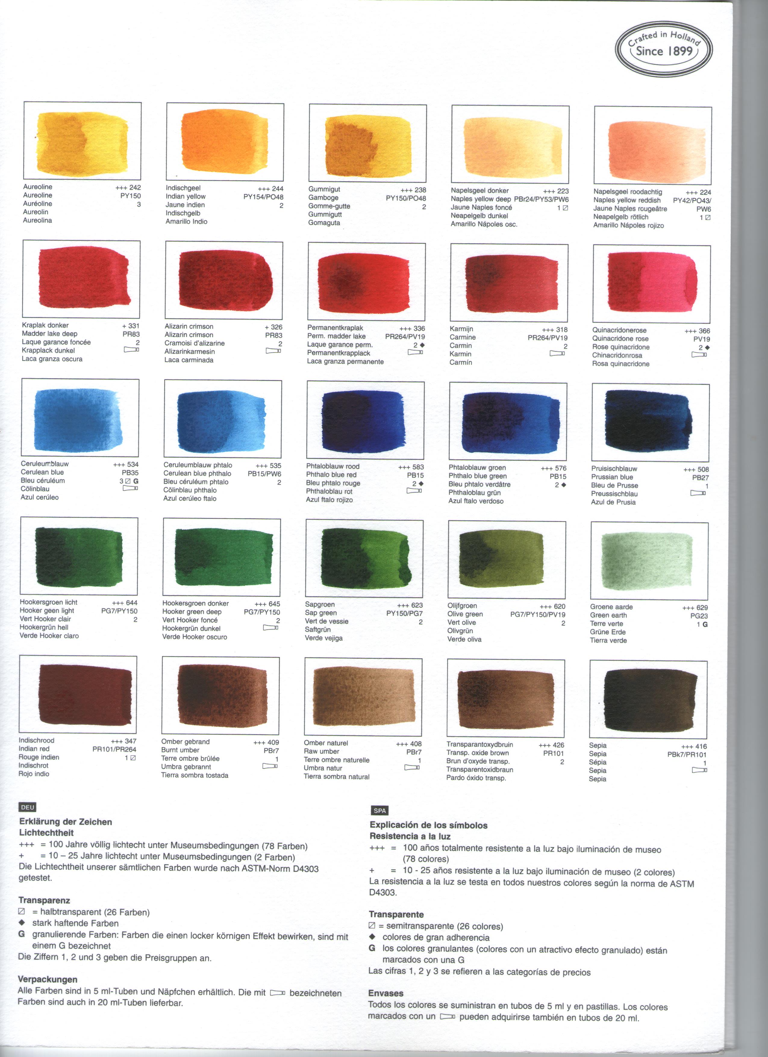 สีน้ำ Rembrandt 20ml