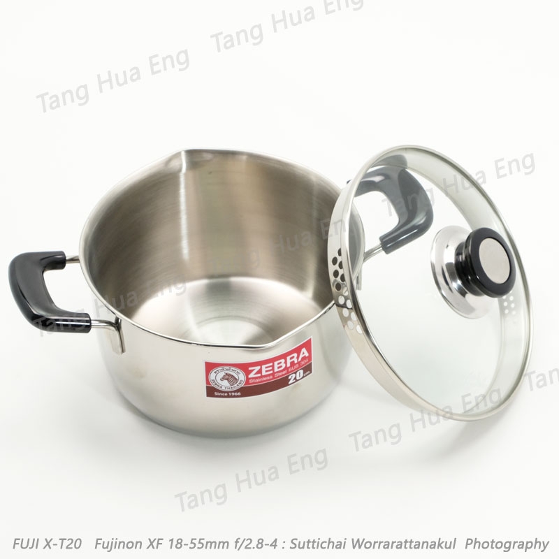 หม้อหุงต้ม 20 ซม. Cesar ฝาแก้ว ตราหัวม้าลาย