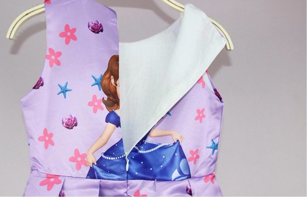 **พร้อมส่ง** เดรสเจ้าหญิง โซเฟีย พิมพ์ลาย