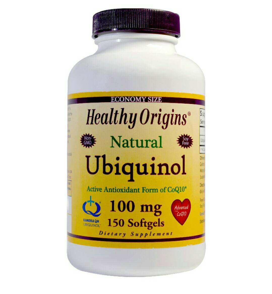 (Pre-order)"Economy Size"Healthy Origins,Ubiquinol 100 mg 150 softgels(Kaneka QH)ดูดซึมได้ดีกว่า CoQ10 ทั่วไป บำรุงหัวใจ ช่วยถนอมผิวพรรณให้ดูสดใสเปล่งปลั่ง ลดริ้วรอยก่อนวัย สำเนา