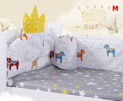 TP201133 ชุดเบาะกันกระแทกผ้าปูนอน Crown Princess Set