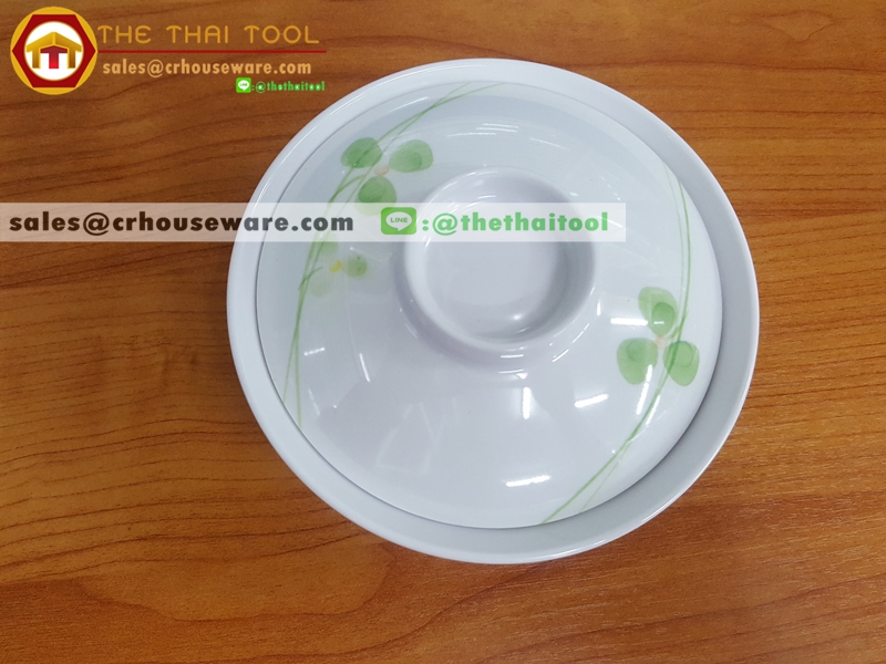 ชามข้าวมีฝาปิด 5 นิ้ว Rice bowl รหัส ML-W7+W8