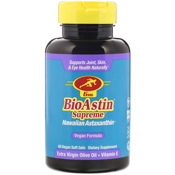 (Pre order)Nutrex Hawaii, MD Formulas Hawaii, BioAstin Supreme, 6 mg, 60 V-Gels ช่วยบำรุงข้อต่อ บำรุงผิว บำรุงสายตา (สูตรเพิ่มน้ำมันมะกอกบริสุทธิ์)