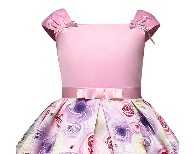 ชุดออกงานเด็ก แขนกุด สไตล์วินเทจ