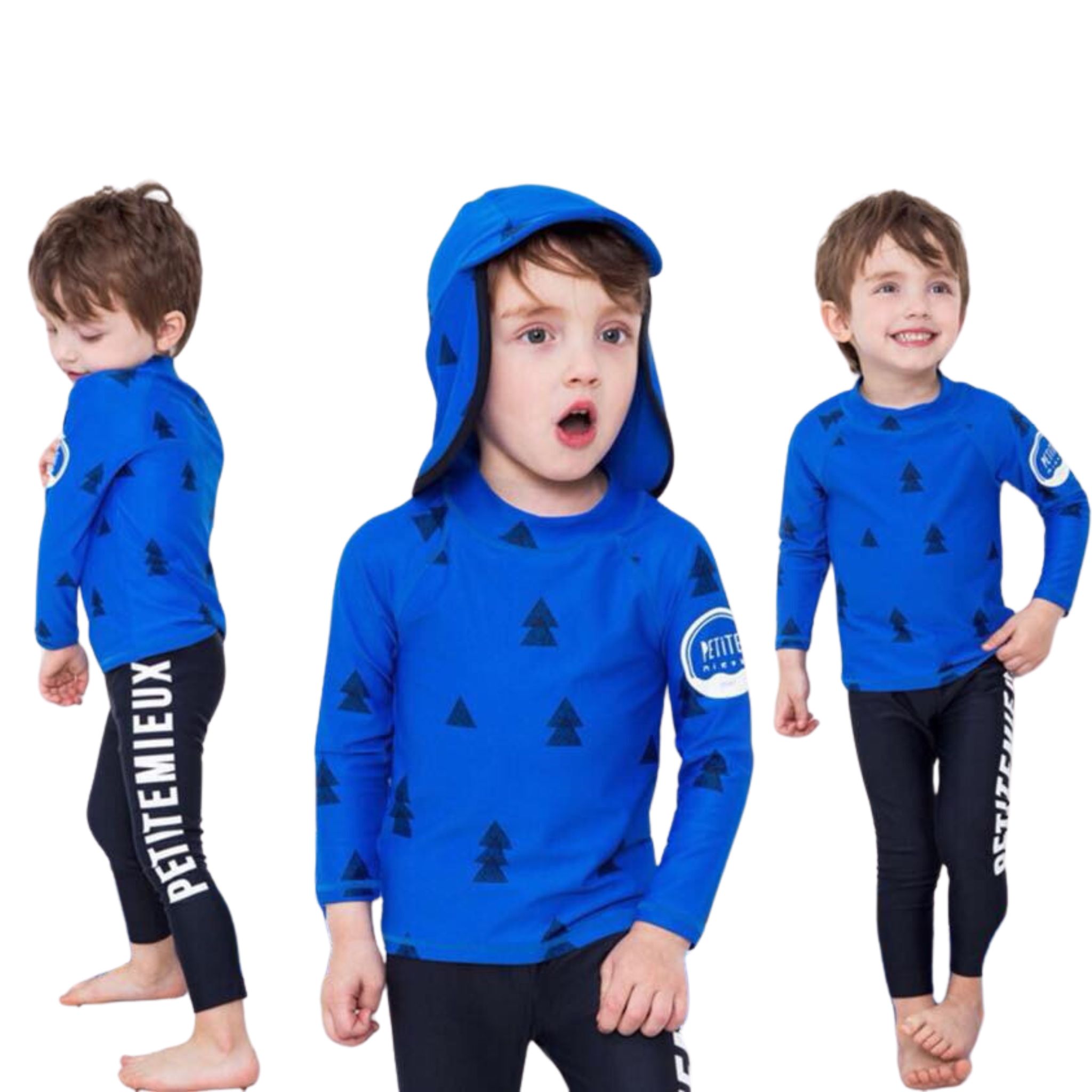 **พร้อมส่ง ชุดว่ายน้ำ เด็กชาย ชุดบอดี้สูท แขนยาวรัดส้น