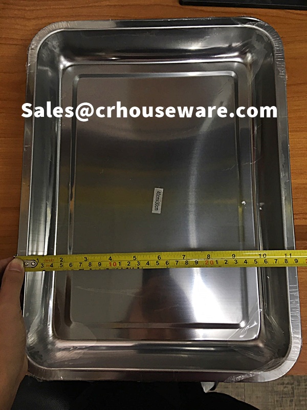 ถาดสแตนเลสใส่อาหาร (รุ่นประหยัด) 008-USTR4030