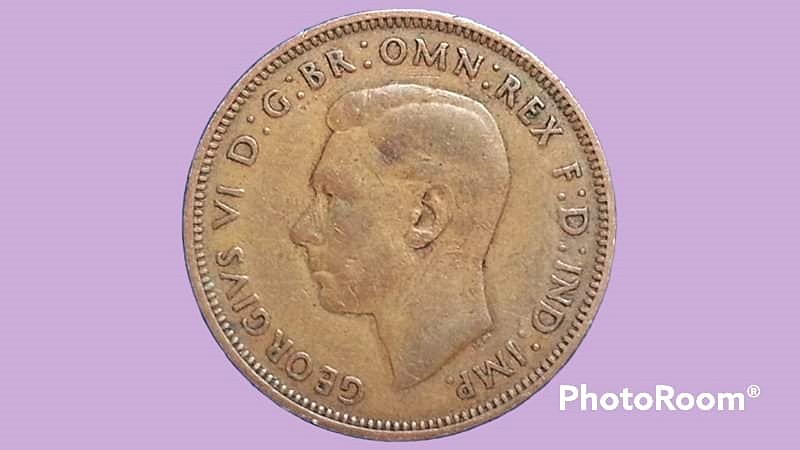 เหรียญ เงินตรา ประเทศ สหราชอาณาจักรบริเตนใหญ่และไอร์แลนด์เหนือ Penny (George VI) 1943