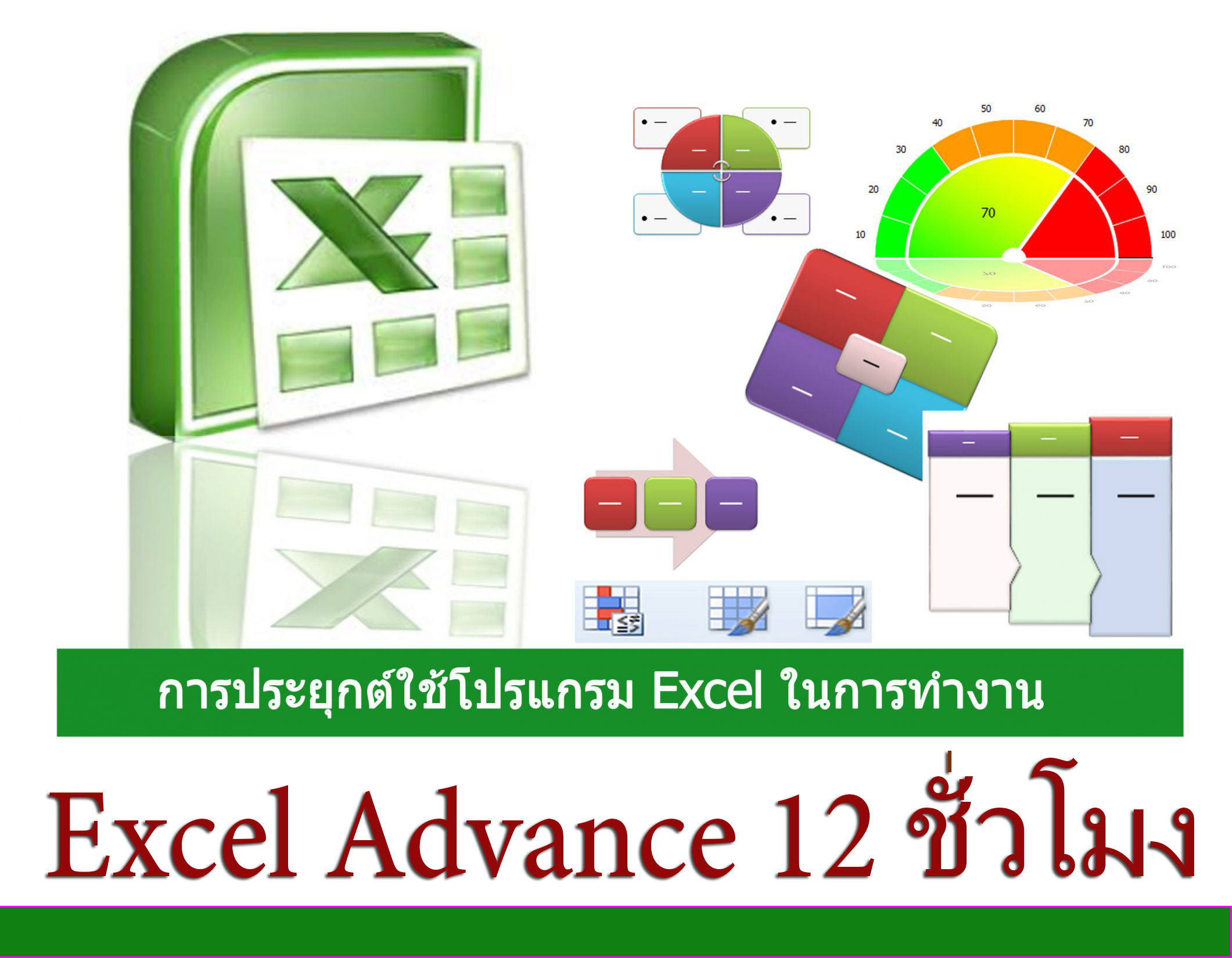 Excel กึ่ง Advance 12 ชม. (ตัวต่อตัว)