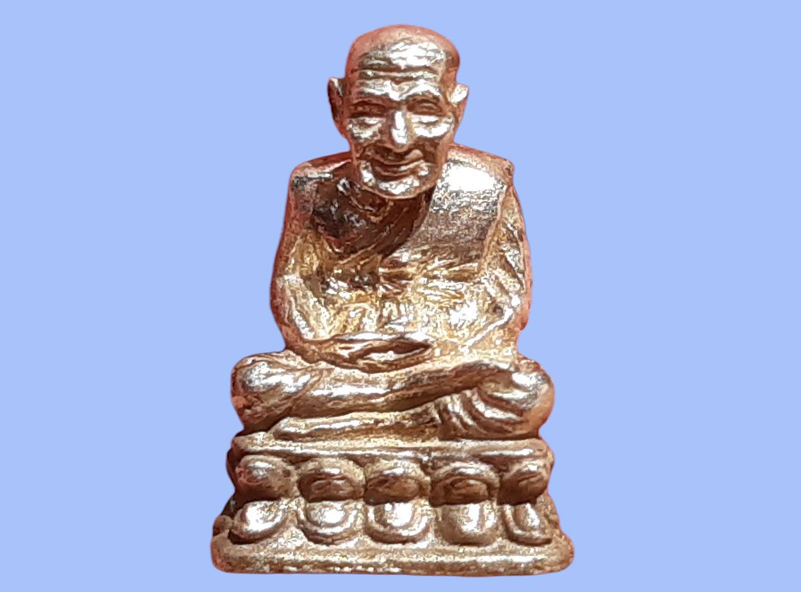 รูปเหมือน หลวงปู่ทวด วัดช้างให้ จ.ปัตตานี พิมพ์จิ๋ว เนื้อเงิน ปี 2535 อาจารย์นอง วัดทรายขาวปลุกเสก สภาพสวยมาก