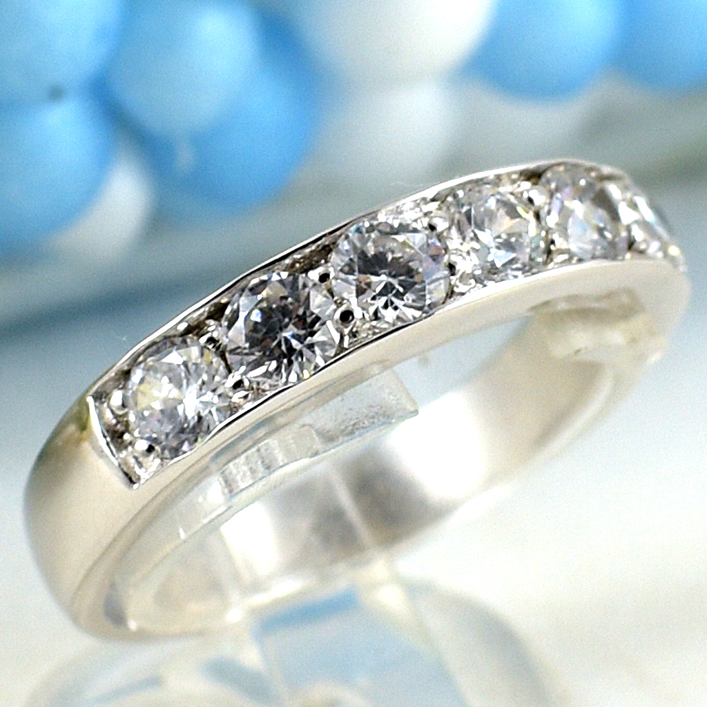 แหวนเงินแท้ราคาถูกชุบทองคำขาว เพชรCZแท้ 1.02 กะรัต งานประณีตสวยงาม สั่งผลิตค่ะ