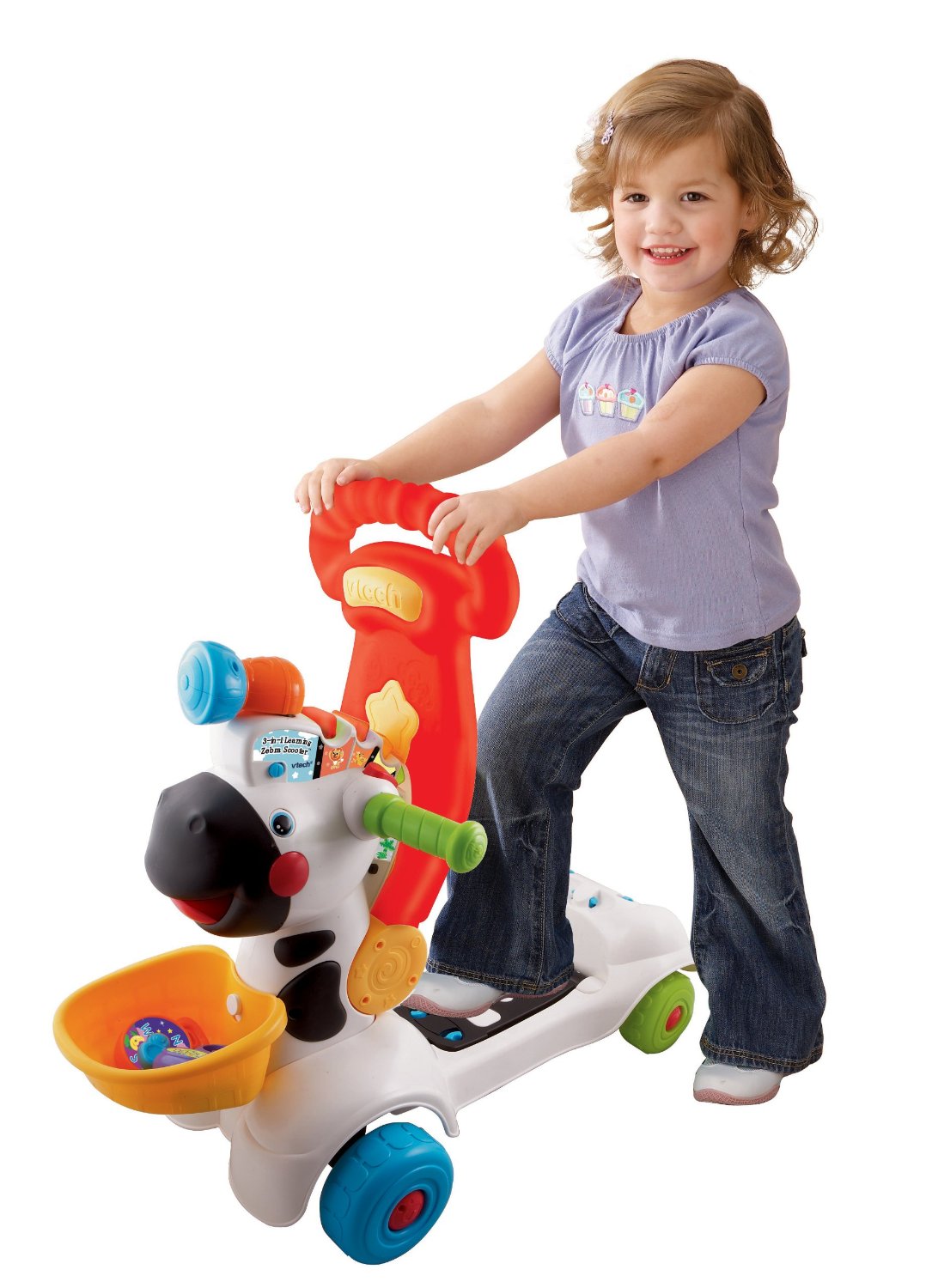 รถขาไถ/ สกู้ตเตอร์/ ผลักเดิน 3 in 1 VTech Learning Zebra Scooter