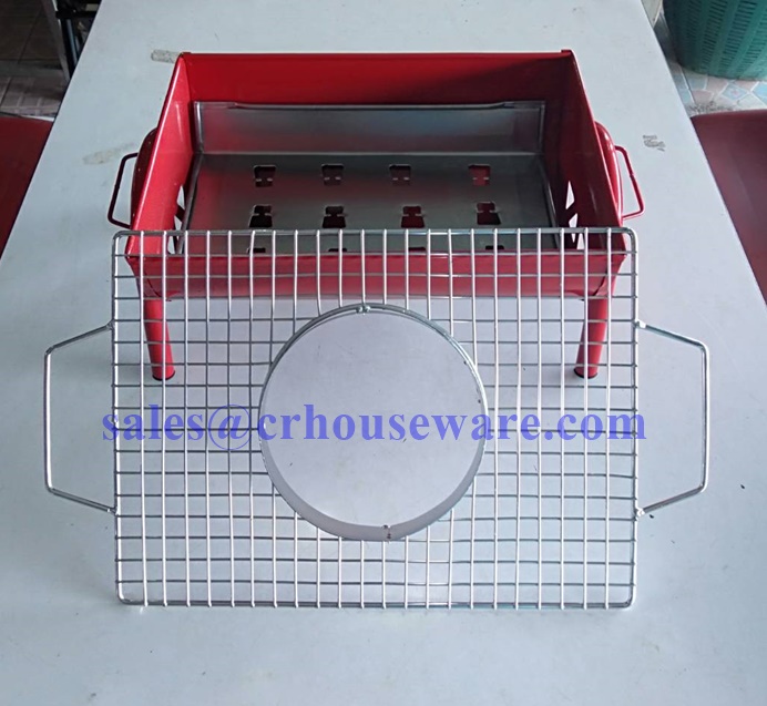 เตาจุ่มย่าง 006-RD-01,เตาปิ้งย่างพร้อมหม้อชาบูปิกนิก