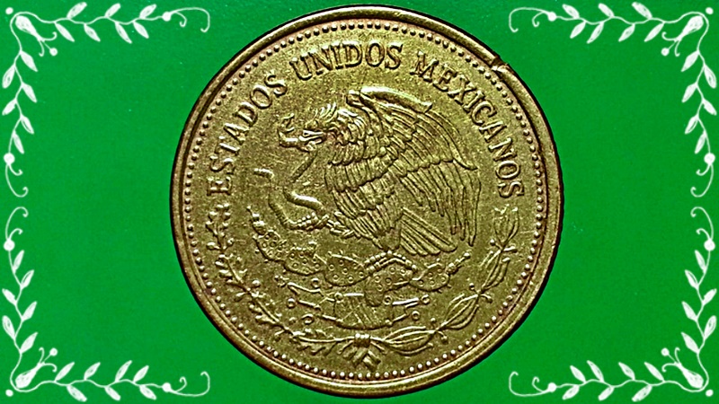 เหรียญ เงินตรา ประเทศ เม็กซิโก Pesos 1990