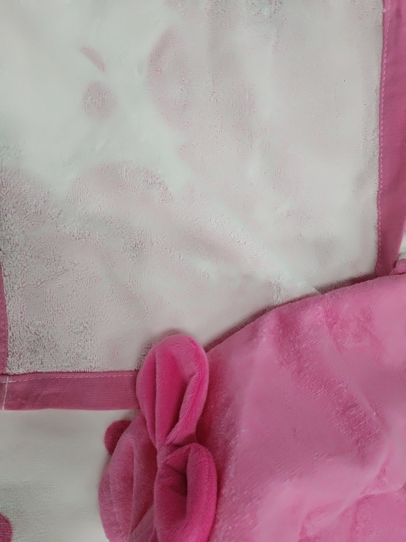 ผ้าคลุมว่ายน้ำ เรียนว่ายน้ำ แบบผ้าขนหนู สวมหัว ลายเด็กหญิง**พร้อมส่ง