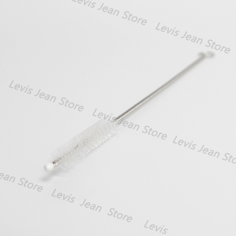 หลอดสเตนเลส 6 มิล 24 ซม. + แปรงล้างหลอด หลอด yeti