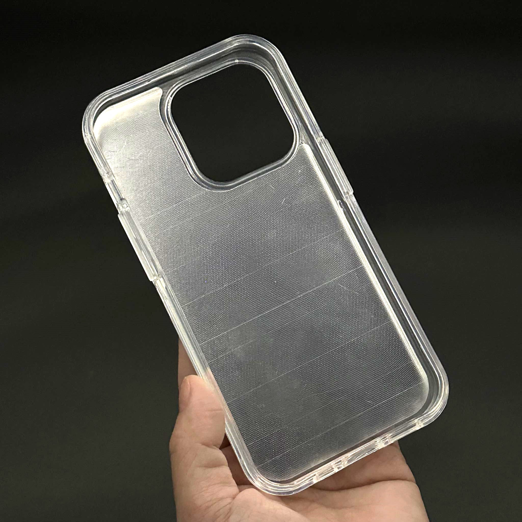 เคสใส2ชั้น (3in1)+แผ่นสกรีน iPhone16 Plus สำหรับงานสกรีน (sublimation)