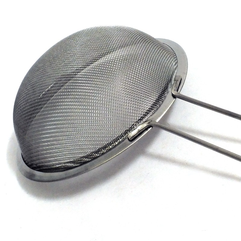 กระชอนลึกสเตนเลส 16 ซม. ด้ามสเตนเลส