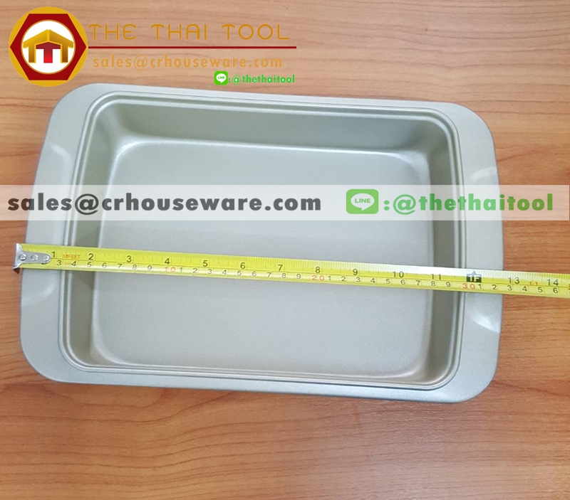 ถาดอบเทปล่อน สี่เหลี่ยม รหัส : 016-BK-2032 Teflon baking pan Square shape Code : 016-BK-2032