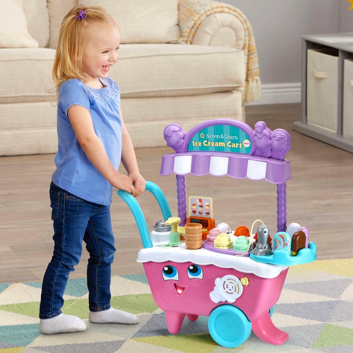 รถเข็นไอศกรีม LeapFrog Scoop & Learn Ice Cream Cart Pink