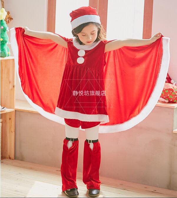 **พร้อมส่ง**ชุดคริสมาสต์ กำมะหยี่ สีแดง*ไม่มีปลอกขา