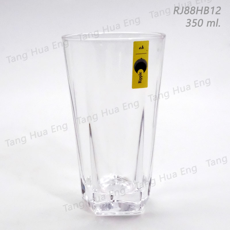 ( 6 ใบ ) แก้วไฮบอล Ripple Hi-Ball Glass 350 ml #RJ88HB12