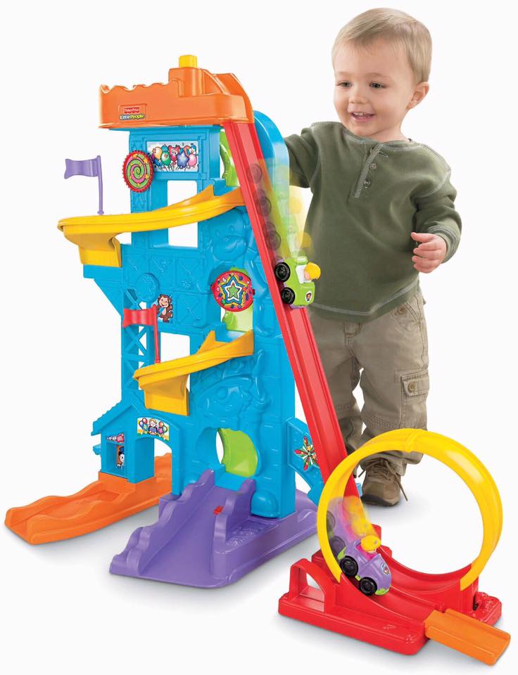 รถไฟเหาะตีลังกา Fisher Price Little People Wheelies Loops ‘n Swoops Amusement Park